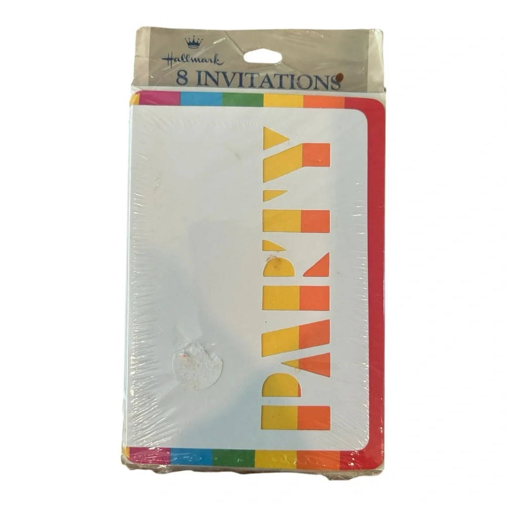 VTG Hallmark Rainbow Party Invitations PRIDE 1 in Package 17 Loose 25 Total READ
